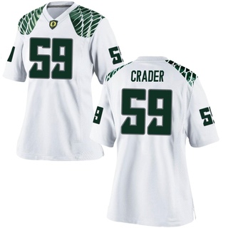 Fox Crader Replica White Women's Oregon Ducks Football Jersey