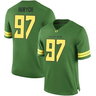 Gage Hurych Game Green Men's Oregon Ducks Football Jersey