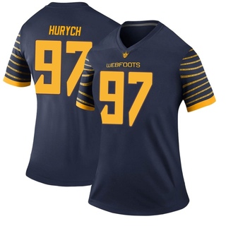 Gage Hurych Legend Navy Women's Oregon Ducks Football Jersey