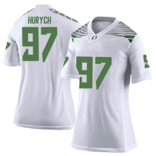 Gage Hurych Limited White Women's Oregon Ducks Football Jersey