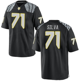 George Silva Game Black Men's Oregon Ducks Football Jersey