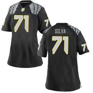 George Silva Game Black Women's Oregon Ducks Football Jersey