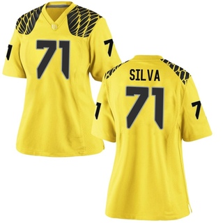 George Silva Game Gold Women's Oregon Ducks Football Jersey