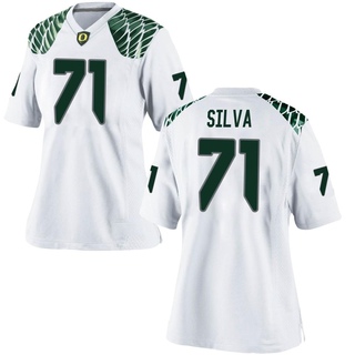 George Silva Game White Women's Oregon Ducks Football Jersey