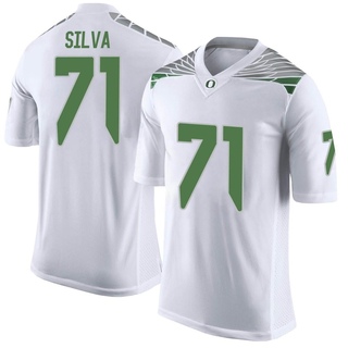 George Silva Limited White Men's Oregon Ducks Football Jersey