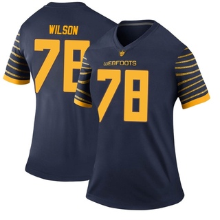 Gernorris Wilson Legend Navy Women's Oregon Ducks Football Jersey