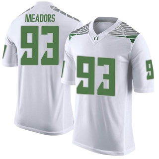 Grant Meadors Limited White Men's Oregon Ducks Football Jersey