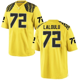 Iapani Laloulu Game Gold Men's Oregon Ducks Football Jersey