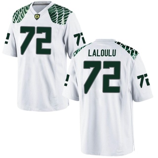 Iapani Laloulu Game White Men's Oregon Ducks Football Jersey