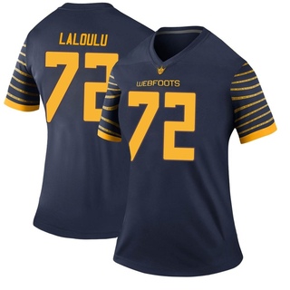 Iapani Laloulu Legend Navy Women's Oregon Ducks Football Jersey