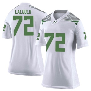 Iapani Laloulu Limited White Women's Oregon Ducks Football Jersey