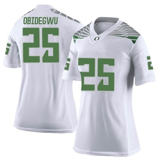 Ify Obidegwu Limited White Women's Oregon Ducks Football Jersey