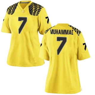 Jabbar Muhammad Game Gold Women's Oregon Ducks Football Jersey