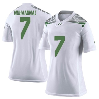 Jabbar Muhammad Limited White Women's Oregon Ducks Football Jersey