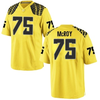 JacQawn McRoy Game Gold Men's Oregon Ducks Football Jersey