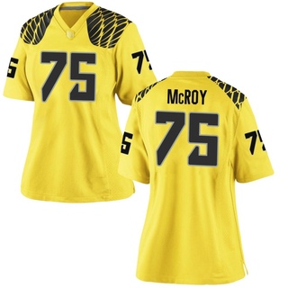 JacQawn McRoy Game Gold Women's Oregon Ducks Football Jersey