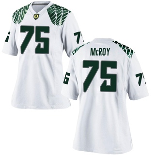 JacQawn McRoy Replica White Women's Oregon Ducks Football Jersey