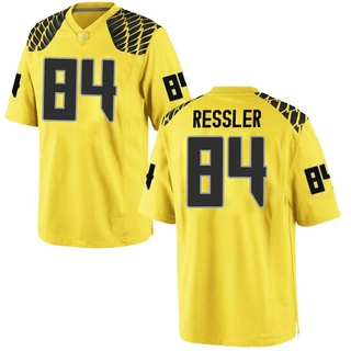 Jack Ressler Game Gold Men's Oregon Ducks Football Jersey