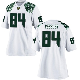 Jack Ressler Game White Women's Oregon Ducks Football Jersey