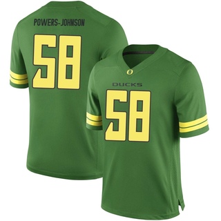 Jackson Powers-Johnson Game Green Men's Oregon Ducks Football Jersey