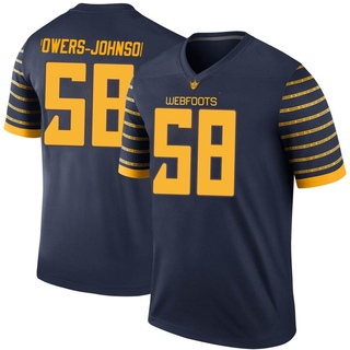 Jackson Powers-Johnson Legend Navy Men's Oregon Ducks Football Jersey