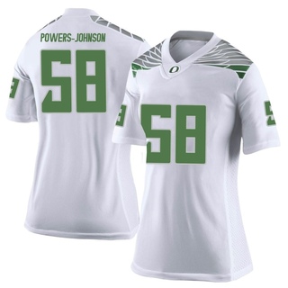 Jackson Powers-Johnson Limited White Women's Oregon Ducks Football Jersey