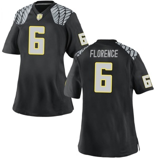 Jahlil Florence Game Black Women's Oregon Ducks Football Jersey