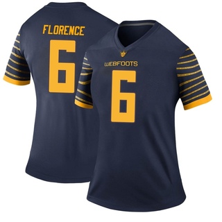 Jahlil Florence Legend Navy Women's Oregon Ducks Football Jersey