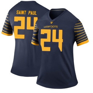 Jalen Saint Paul Legend Navy Women's Oregon Ducks Football Jersey