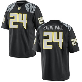 Jalen Saint Paul Replica Black Youth Oregon Ducks Football Jersey