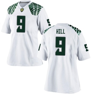 Jamal Hill Game White Women's Oregon Ducks Football Jersey