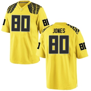 Jaxson Jones Game Gold Men's Oregon Ducks Football Jersey