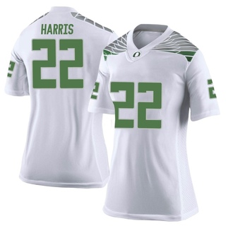 Jay Harris Limited White Women's Oregon Ducks Football Jersey