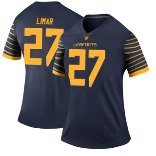 Jayden Limar Legend Navy Women's Oregon Ducks Football Jersey