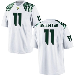 Jeremiah McClellan Game White Men's Oregon Ducks Football Jersey