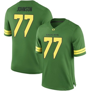 Jericho Johnson Game Green Men's Oregon Ducks Football Jersey