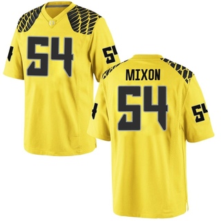 Jerry Mixon Game Gold Men's Oregon Ducks Football Jersey