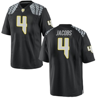 Jestin Jacobs Game Black Men's Oregon Ducks Football Jersey