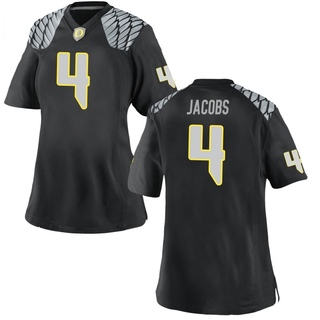 Jestin Jacobs Game Black Women's Oregon Ducks Football Jersey