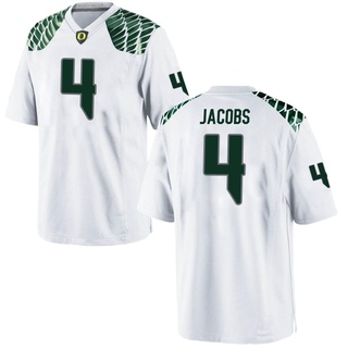 Jestin Jacobs Game White Men's Oregon Ducks Football Jersey