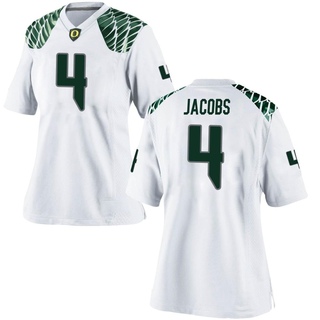 Jestin Jacobs Game White Women's Oregon Ducks Football Jersey