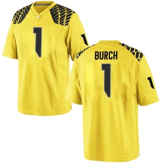 Jordan Burch Game Gold Men's Oregon Ducks Football Jersey