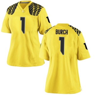 Jordan Burch Game Gold Women's Oregon Ducks Football Jersey