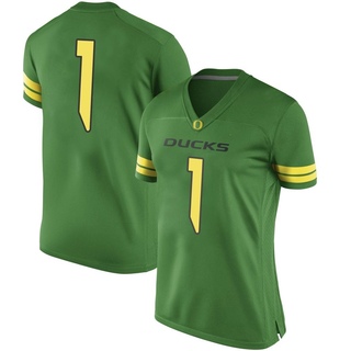 Jordan Burch Game Green Women's Oregon Ducks Football Jersey