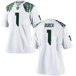 Jordan Burch Game White Women's Oregon Ducks Football Jersey