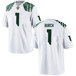 Jordan Burch Game White Youth Oregon Ducks Football Jersey