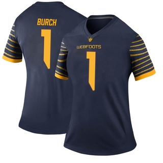 Jordan Burch Legend Navy Women's Oregon Ducks Football Jersey