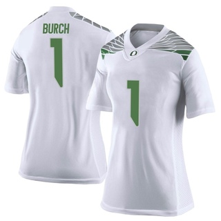 Jordan Burch Limited White Women's Oregon Ducks Football Jersey