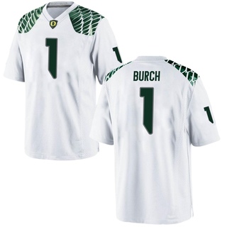 Jordan Burch Replica White Men's Oregon Ducks Football Jersey