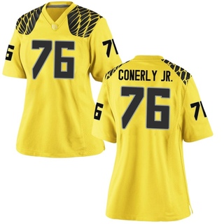 Josh Conerly Jr. Game Gold Women's Oregon Ducks Football Jersey